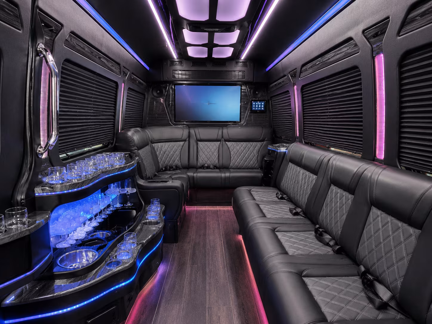 tacoma private event transportation onboard seating